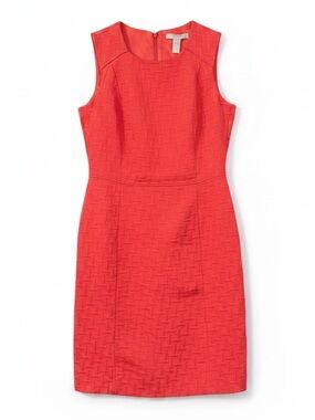 Banana Republic Sleeveless Sheath Dress Candy Apple Red Size 6